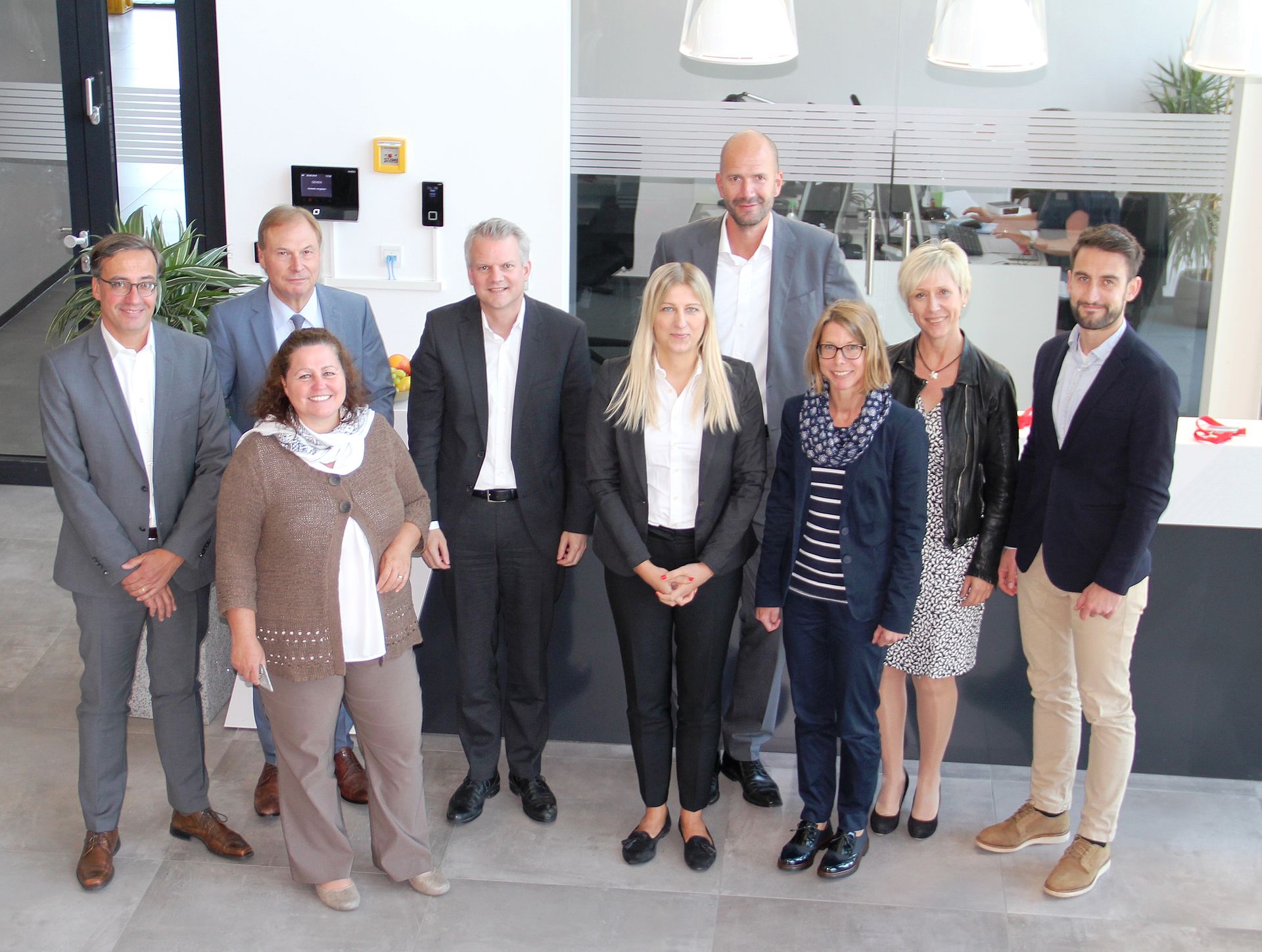 Partners of the “Older employees and the working world” initiative visiting OHB in Oberpfaffenhofen