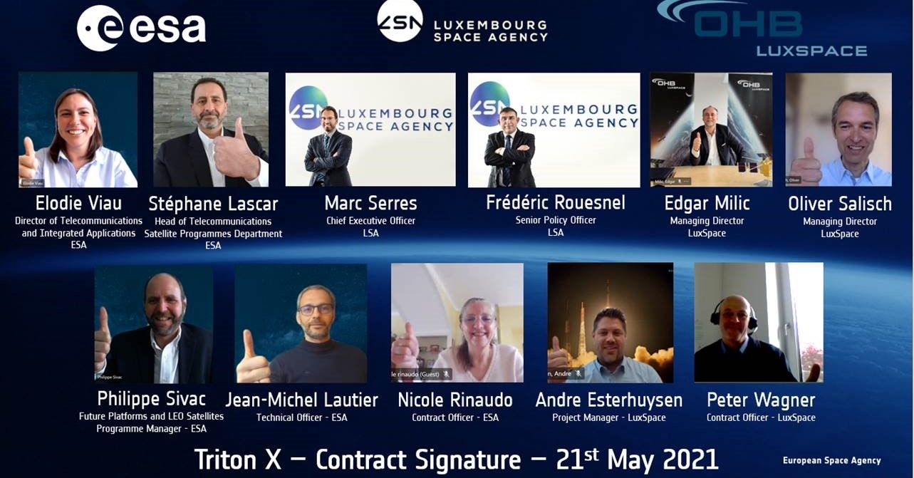 OHB LuxSpace and ESA sign contract for the development and