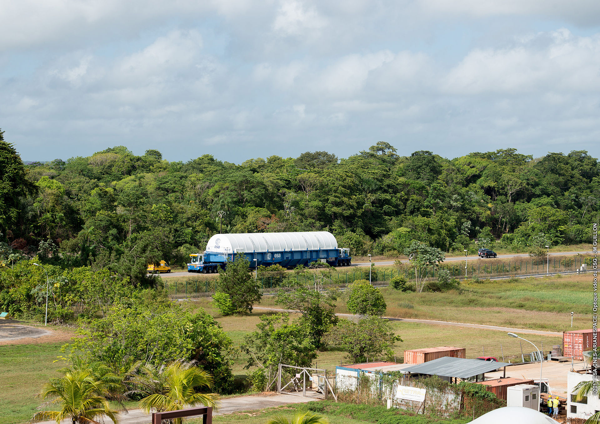 Transport nach Kourou zum CSG