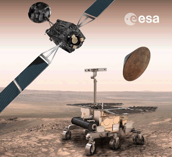 Artist’s impression of the mission ExoMars © ESA